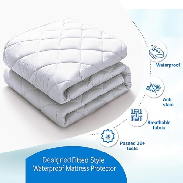 Quilted Fabric Waterproof Mattress Protector