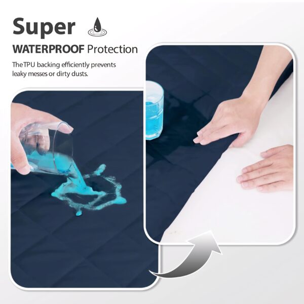 Quilted Fabric Waterproof Mattress Protector - Image 2